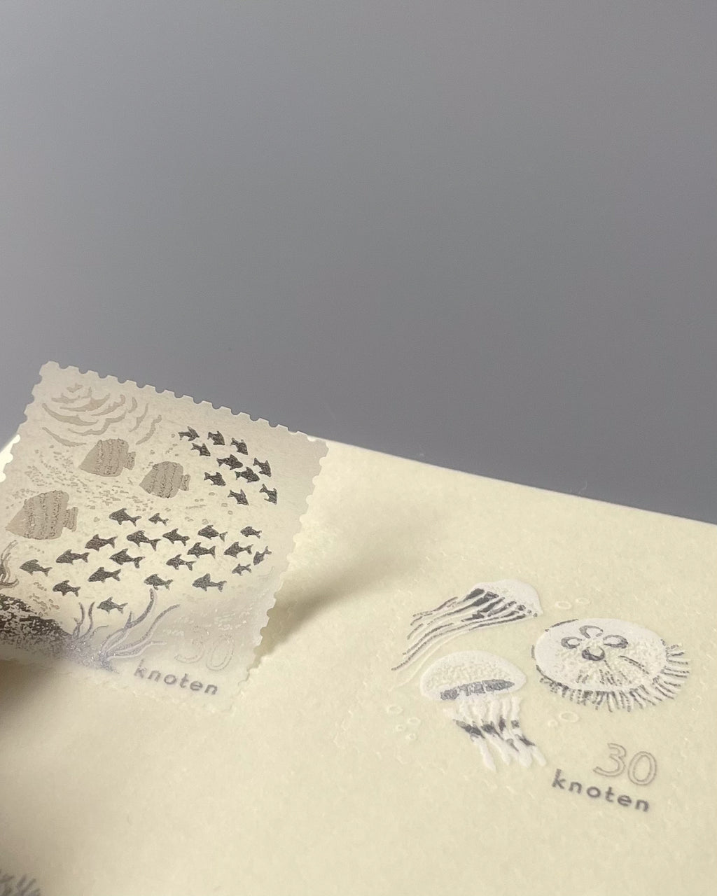 切手風シール